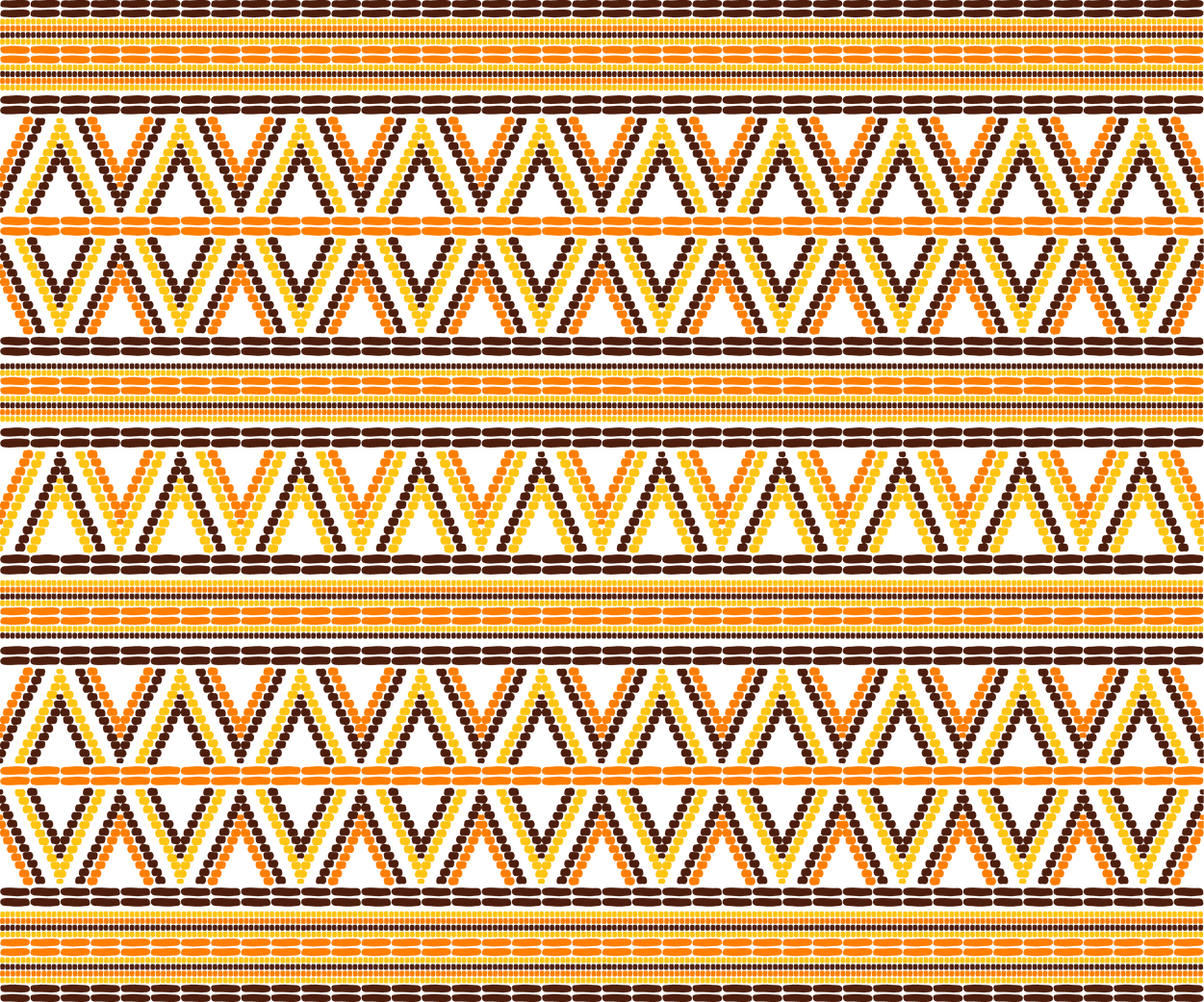 African Ethnic Texture Border Seamless. African Tribal Pattern Print.